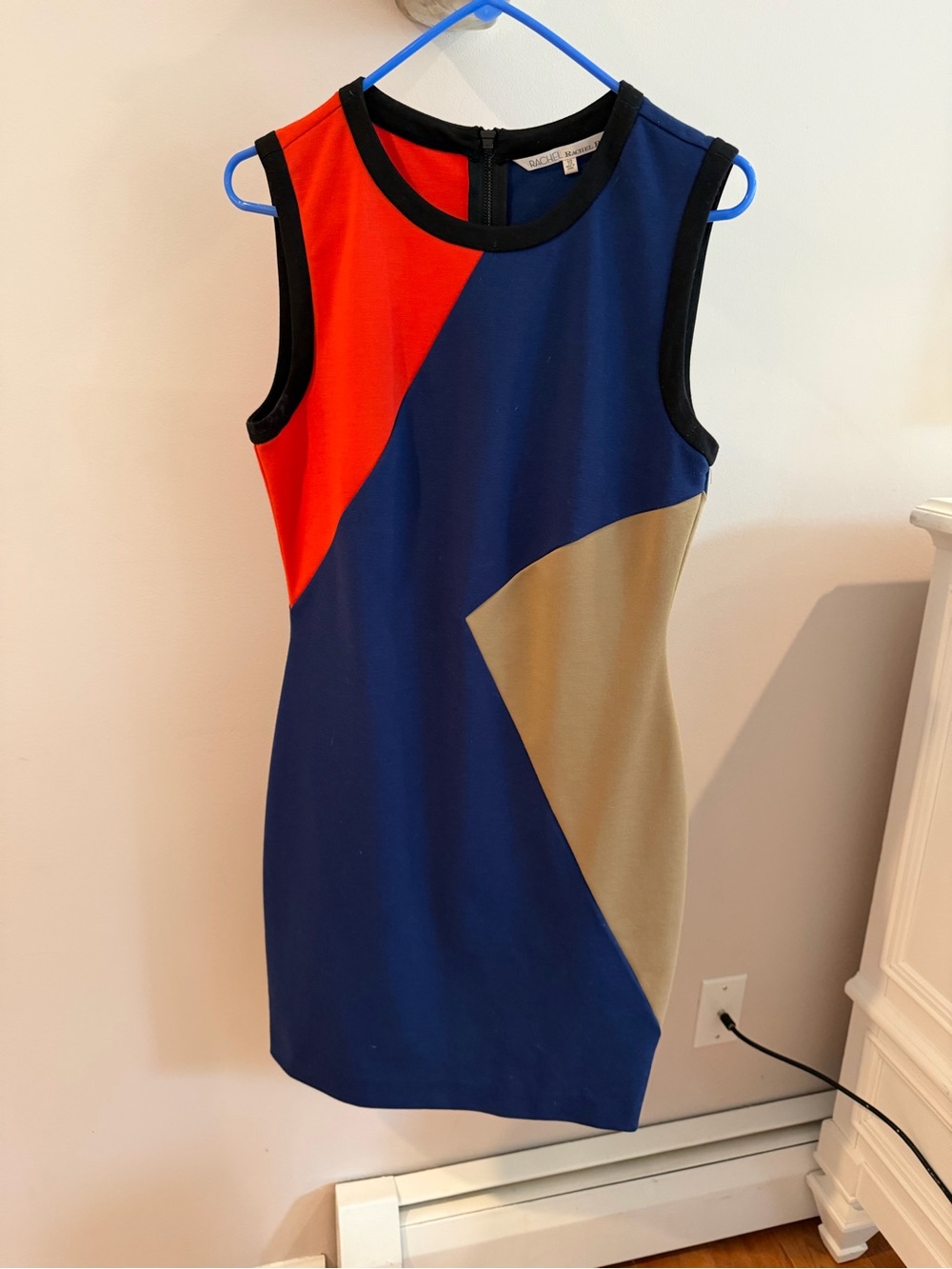 RACHEL Rachel Roy Colorblock Mini Dress - Navy, Red & Gold